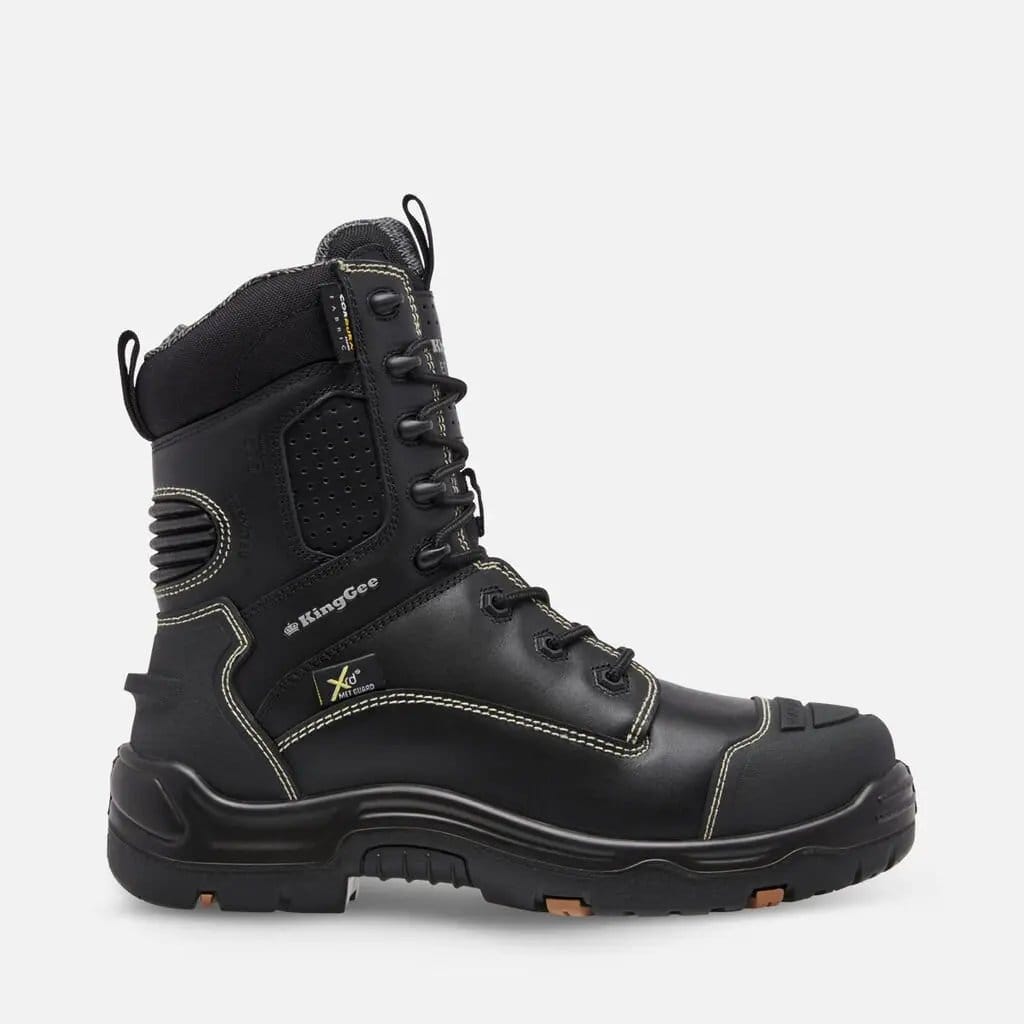 King Gee Onyx Metguard Puncture-Resistant Black Work Boot K27996 Metro Workwear